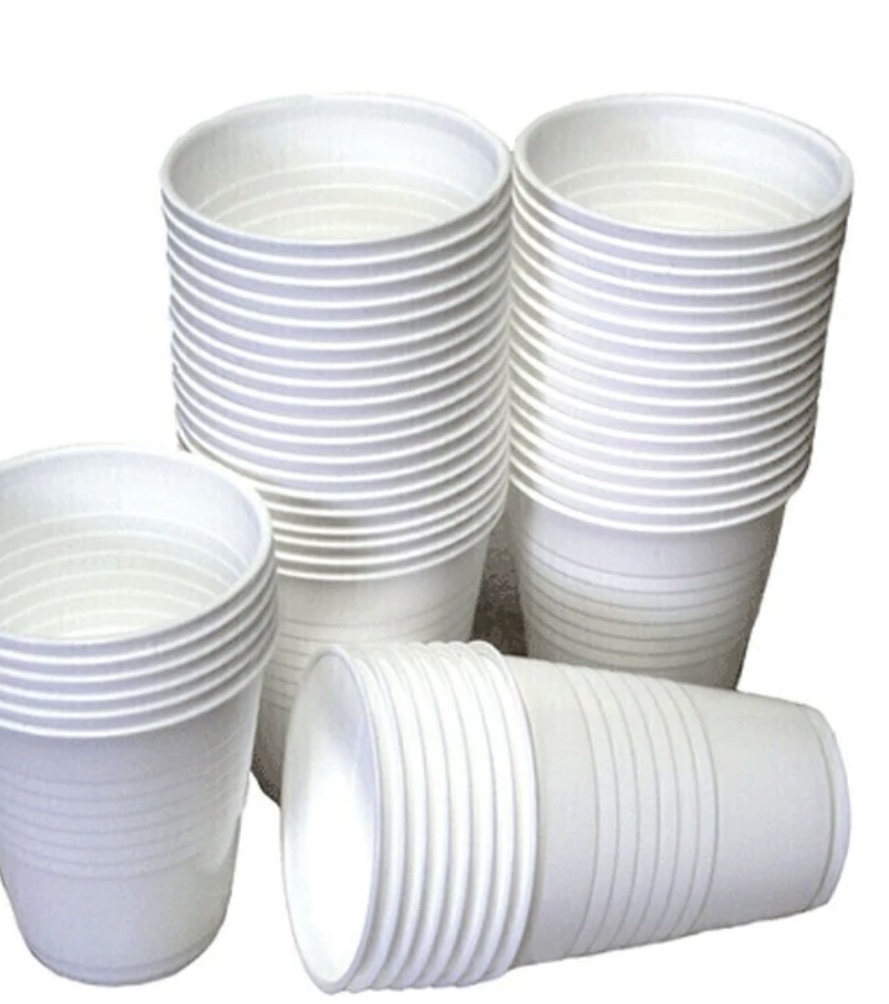 Vasos descartables blancos x 100