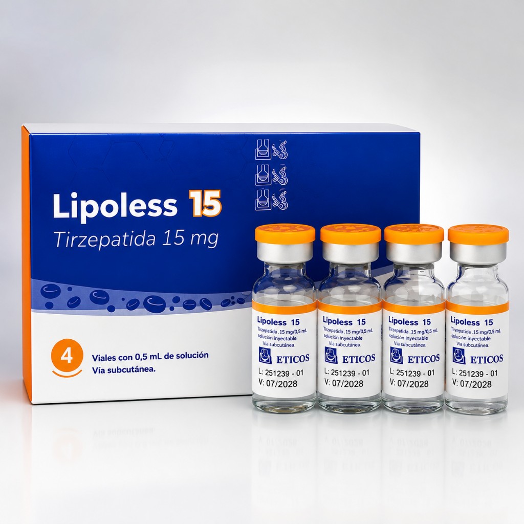 Lipoless 15MG - 4 Ampolas