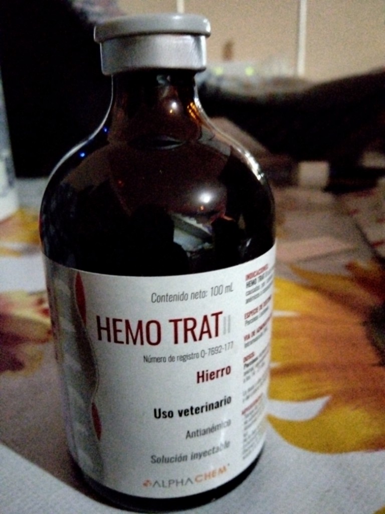 Hemo Trat hierro veterinario