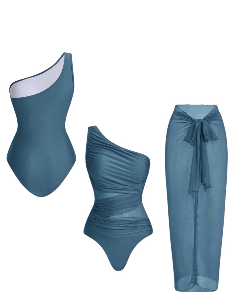 Traje de baño azul