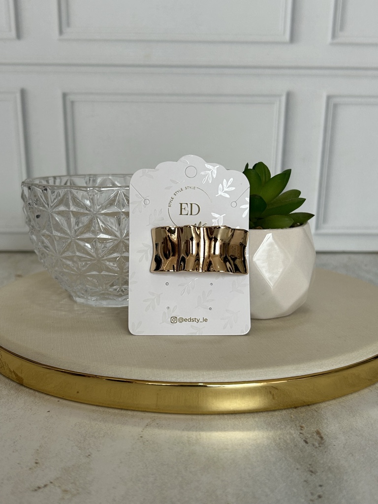 ED broche dorado medio brazalete.