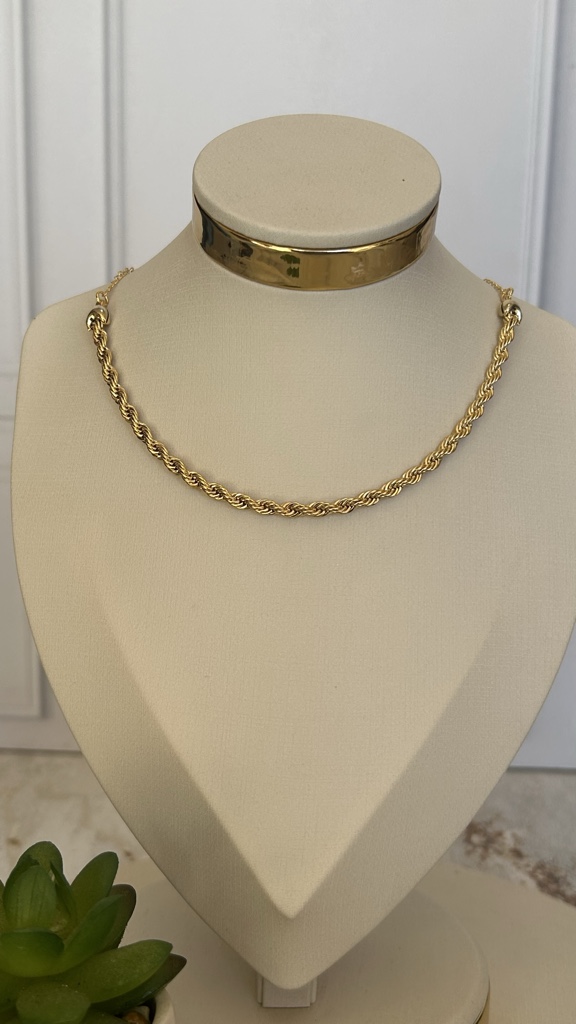 Chocker hawaiana dorado