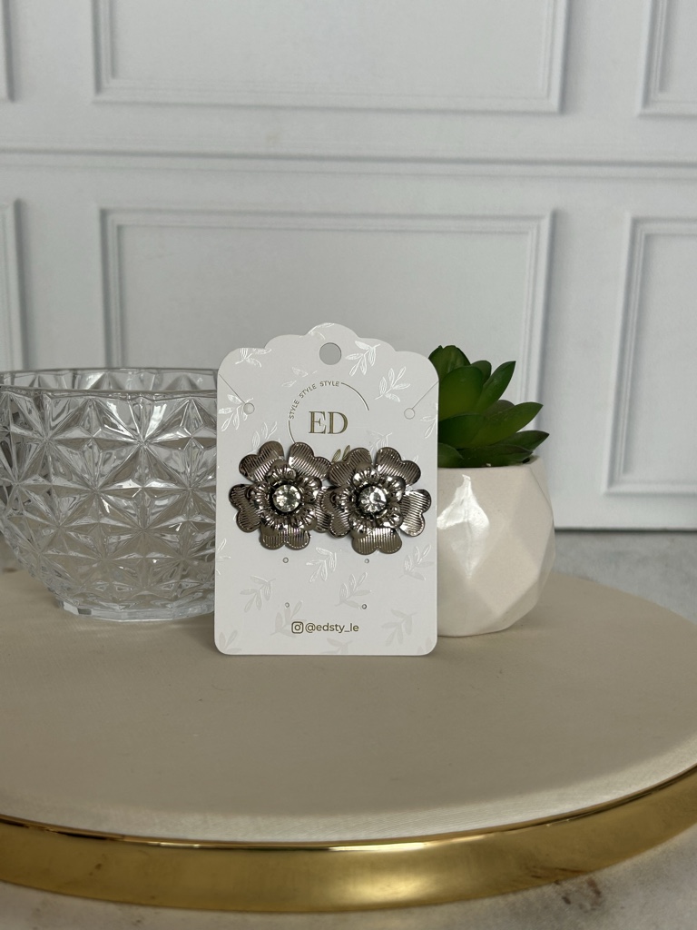 florales plateados