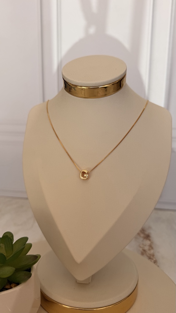 Collar Mini Inicial Dorado