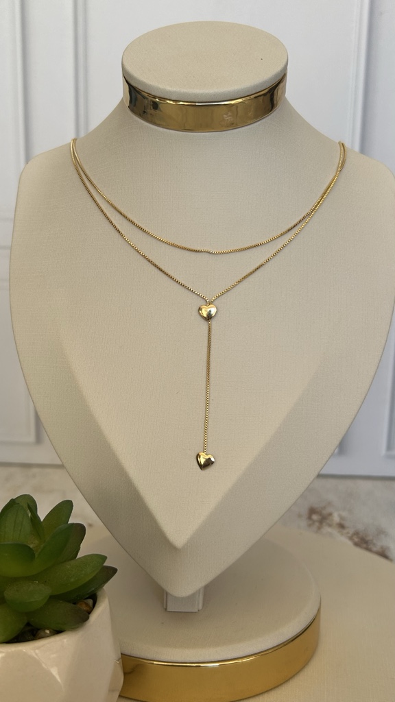 Collar corbata doble