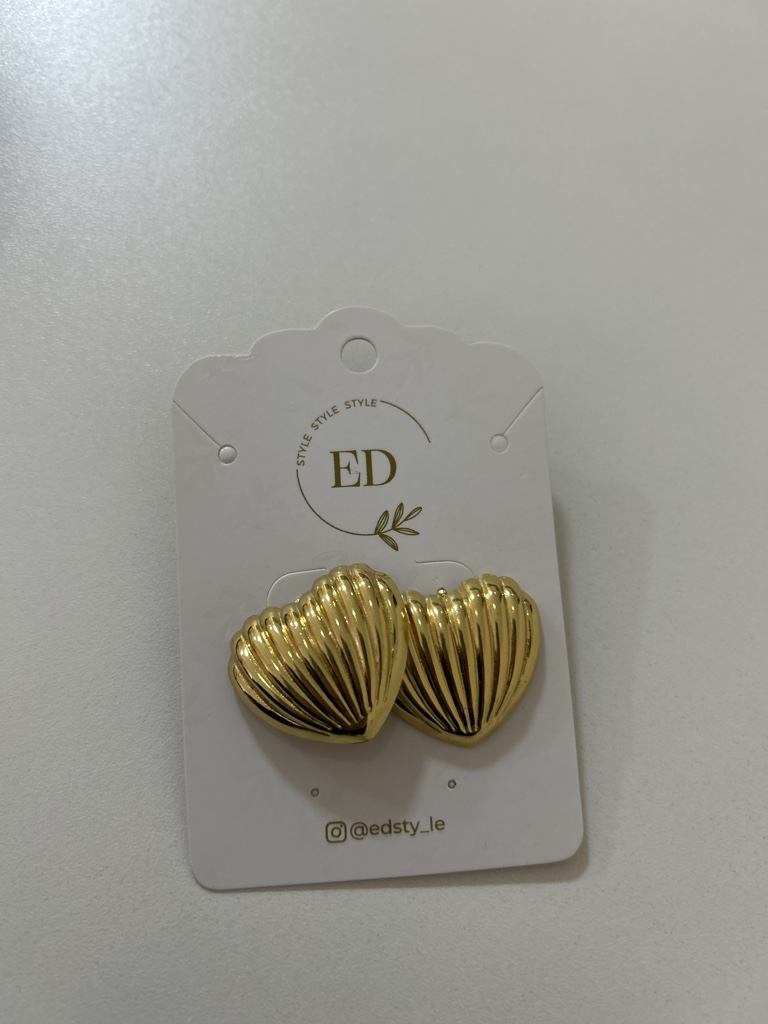 ED aros dorados caracola