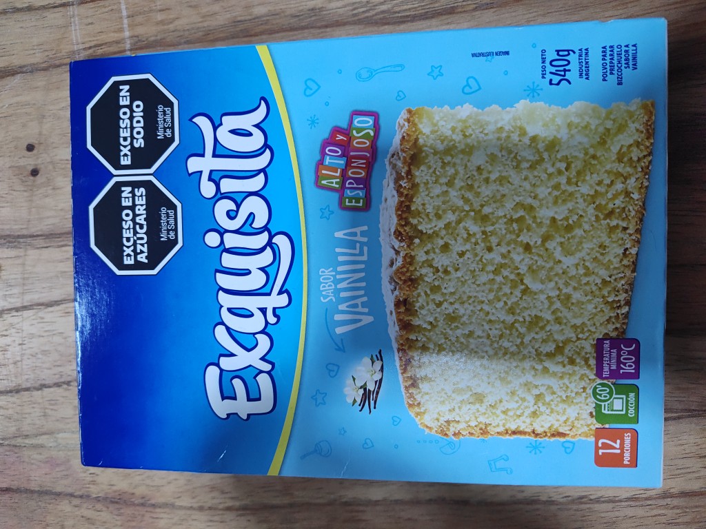 Biscochuelo Exquisita  vainilla 540g