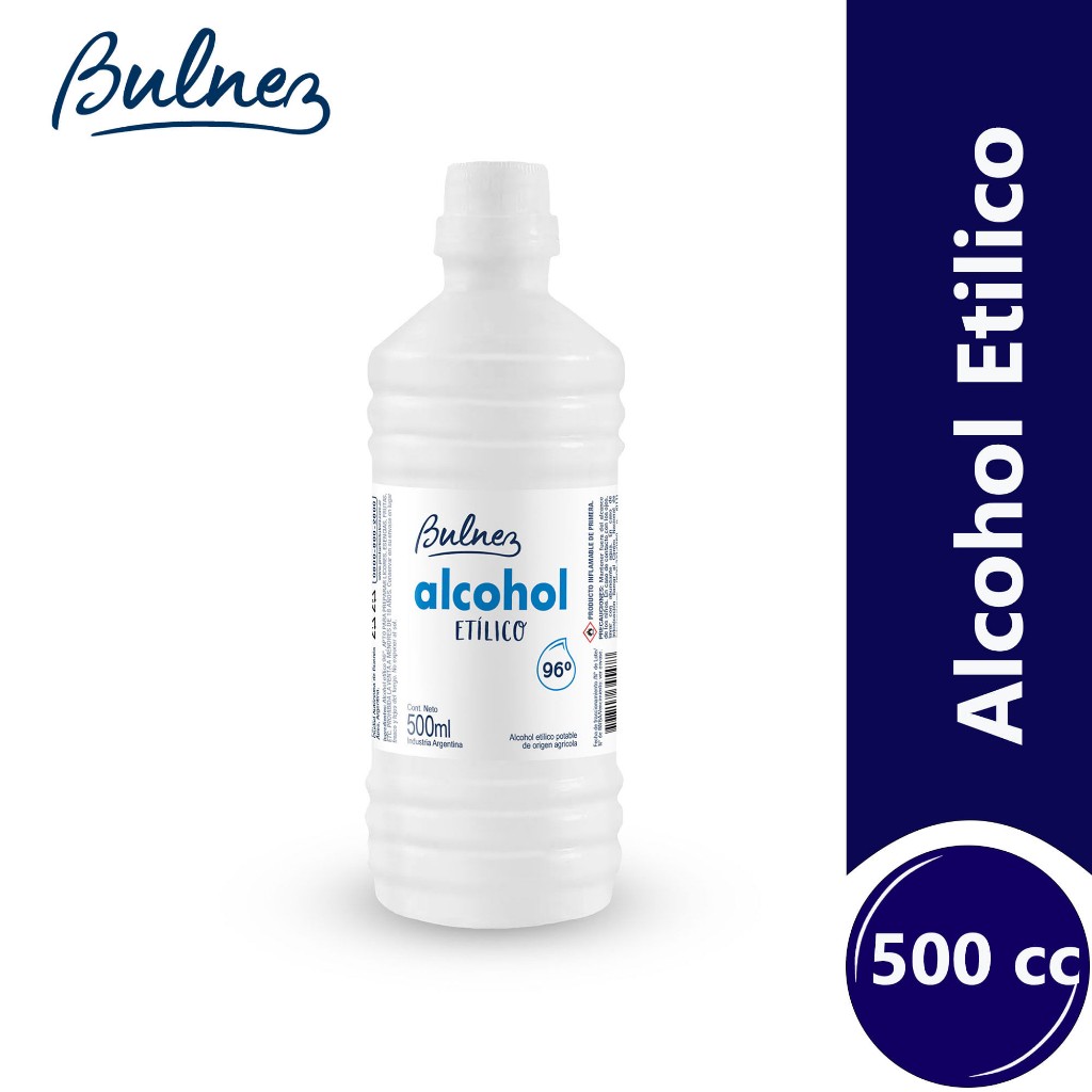 Alcohol al 96° bulnez 500cc