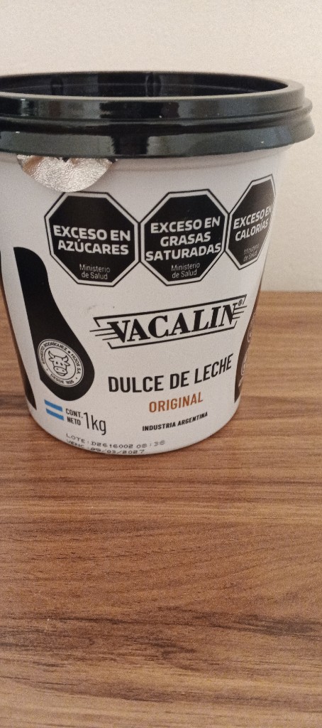 Dulce de leche vacalin 1kg