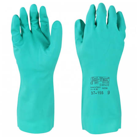 Guantes de nitrile del número siete