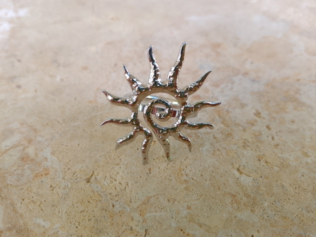 Silver Sun Ring| Stainless Steel