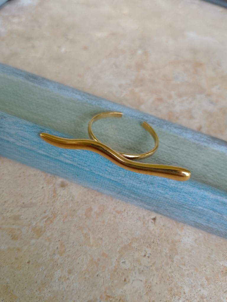 Stainless Steel Wave Ring