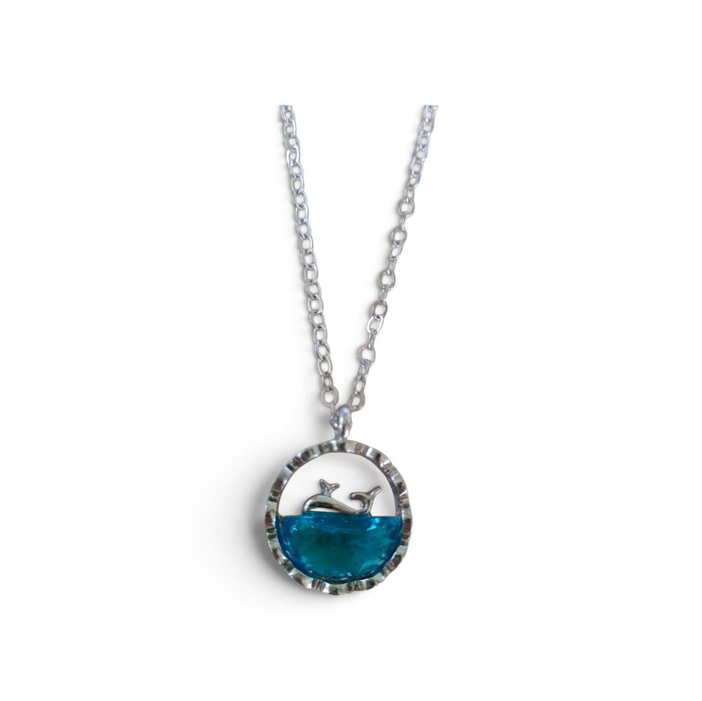 Silver Blue Whale Necklace| Stainless Steel
