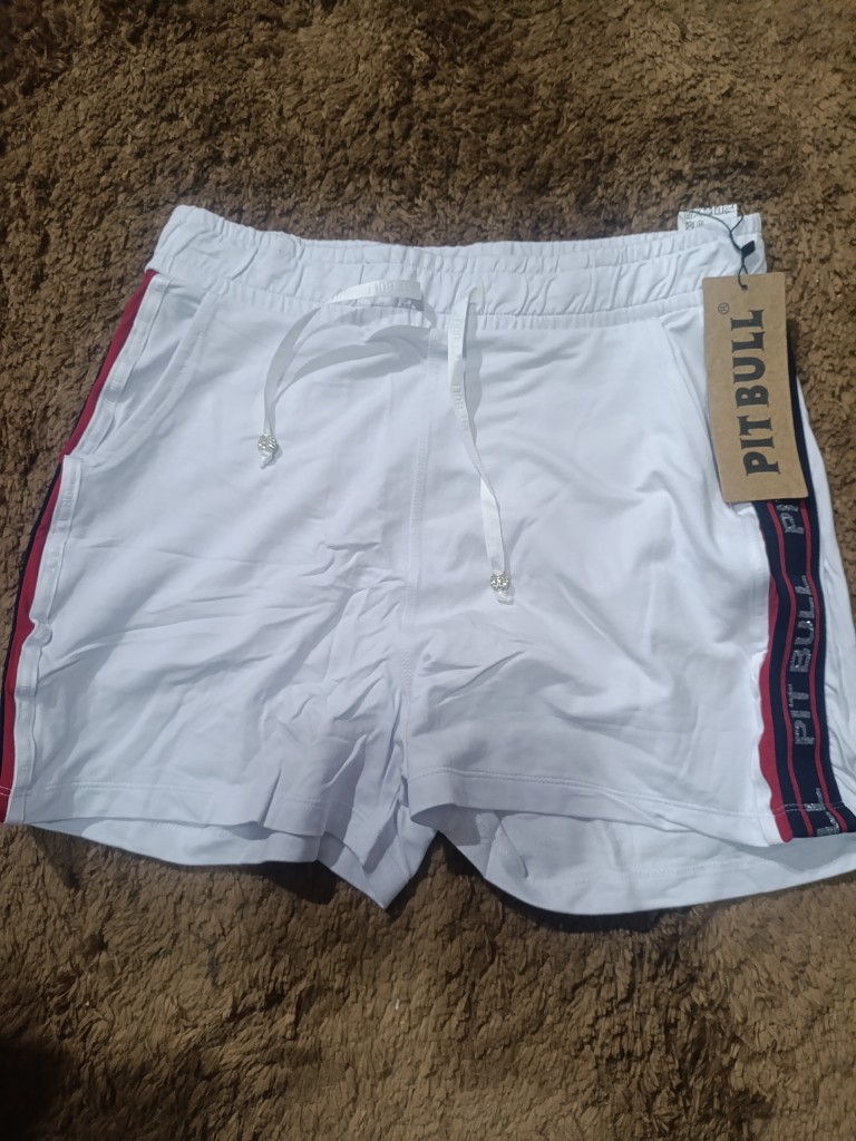 Short branco de malha
