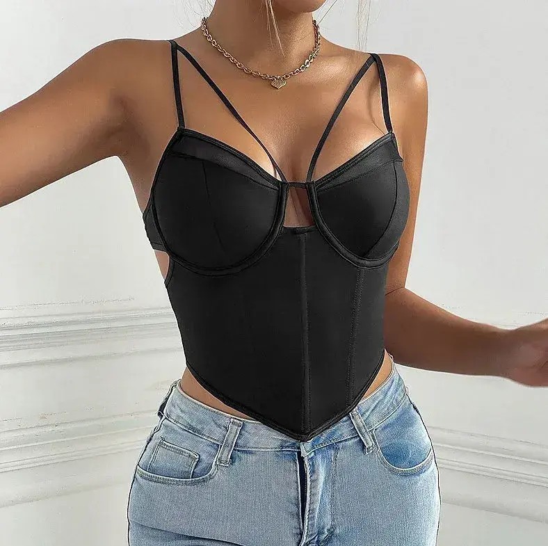 Corset Microfibra Abertura
