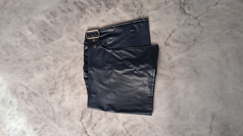 Short Pollera Engomada Azul