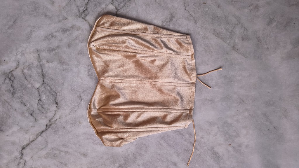 Corset con tiras Champagne