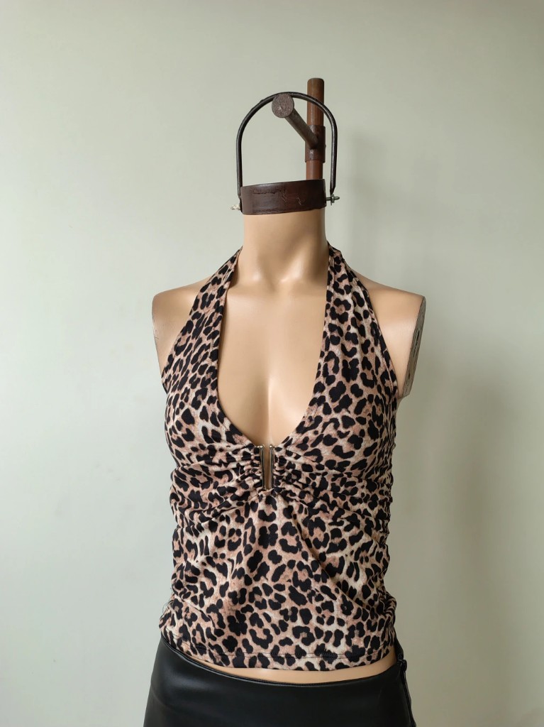 Top Animal Print Hebilla