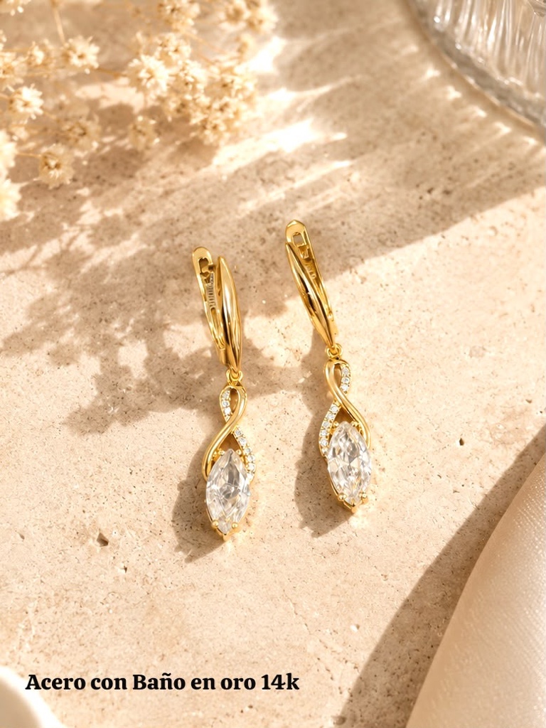Arete fino con zirconia