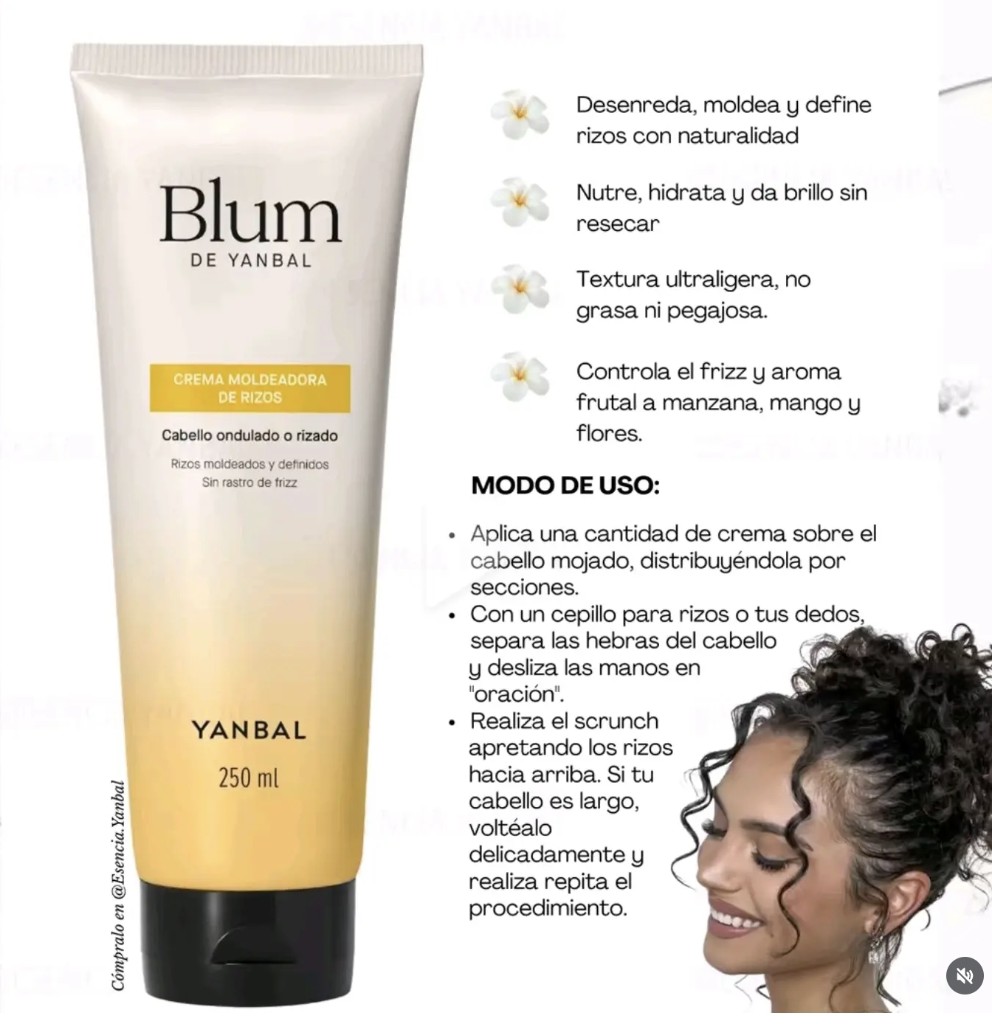 Crema moldeadora de rizos -Yanbal