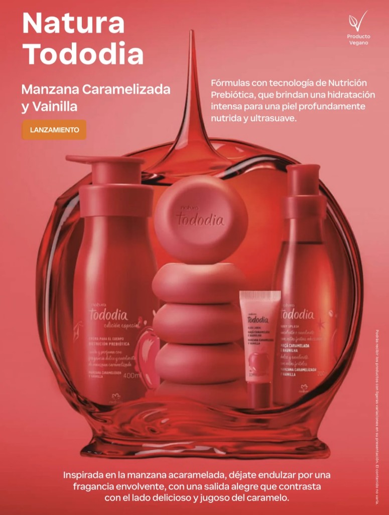 Kit Manzana Caramelizada y Vainilla body splash,crema corporal , gloss labial y jabones x 5und