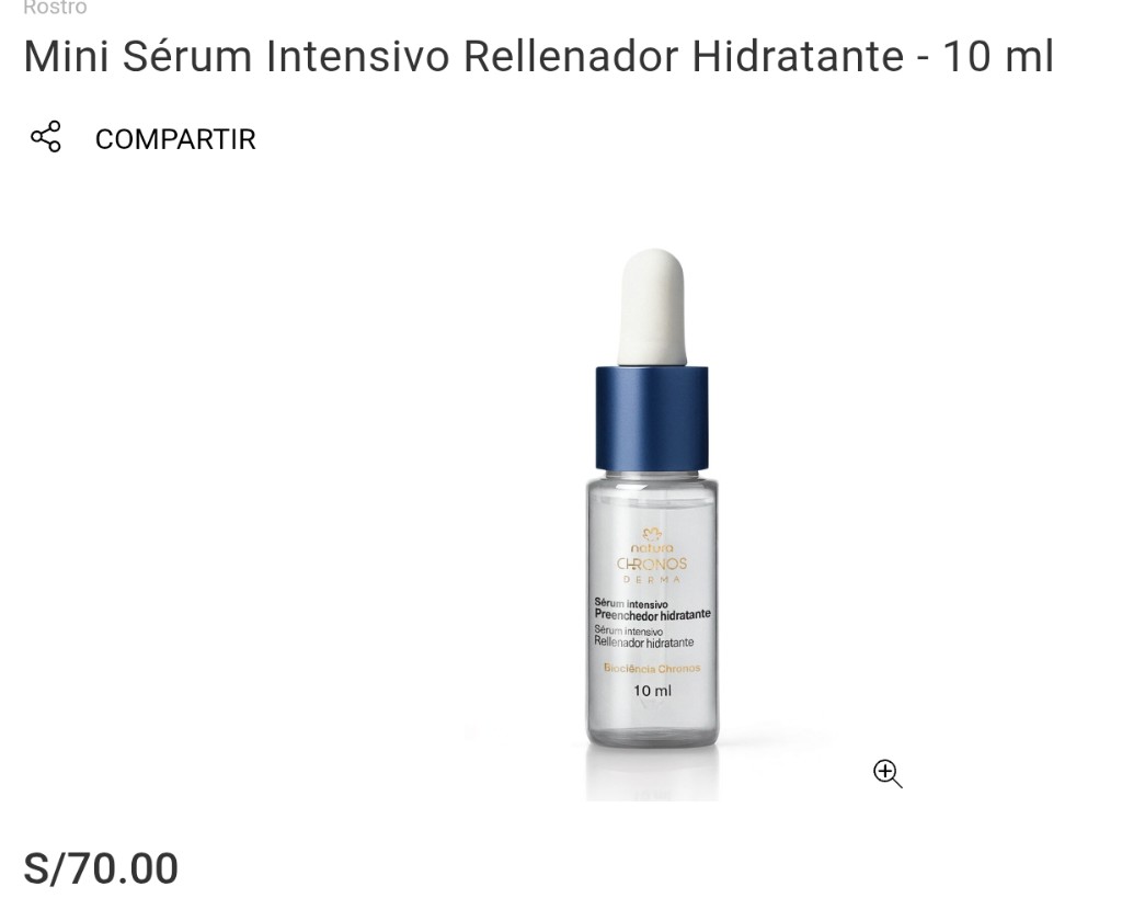 Mini Sérum Intensivo Rellenador Hidratante - 10 ml-Natura