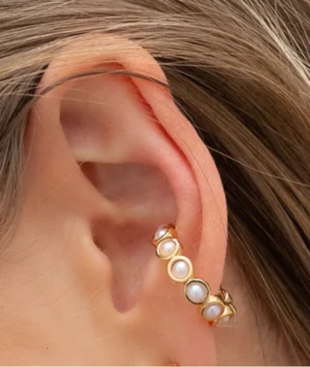 Earcuff Perlas