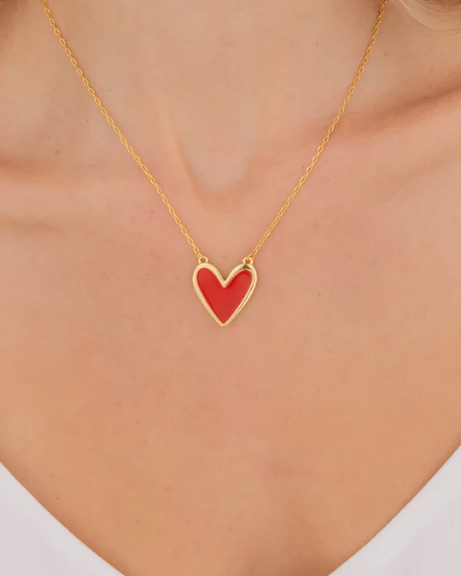 Collar Corazon Rojo