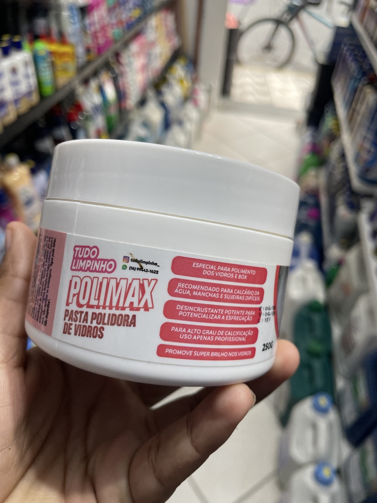 Polimax Pasta polidora de box 250 g - Tudo Limpinho
