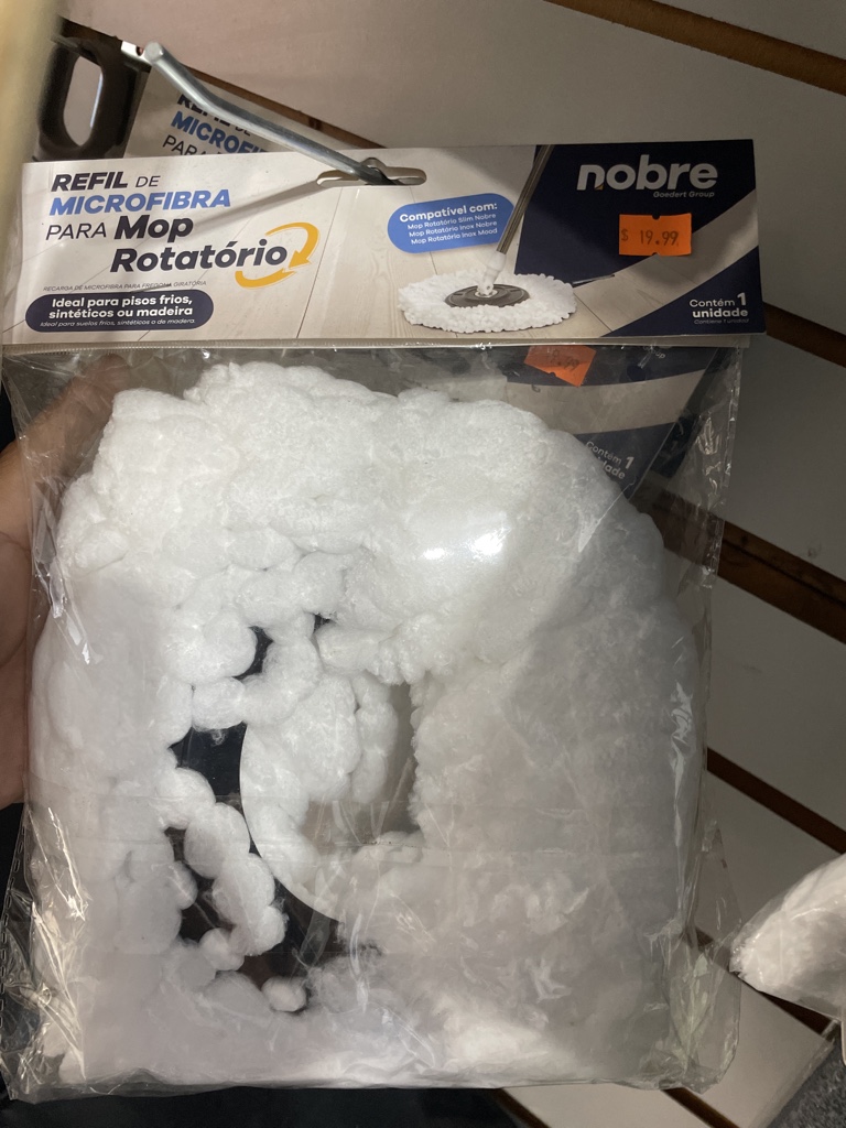 Refil microfibra mop giratorio