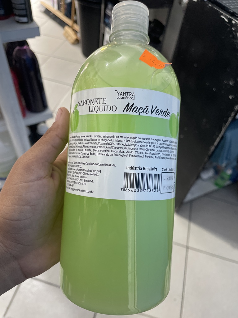 Sabonete Liquido Maçã Verde - Yantra