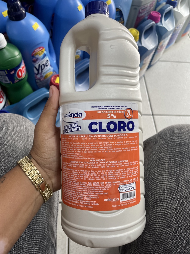 Cloro 5% Valencia 2L