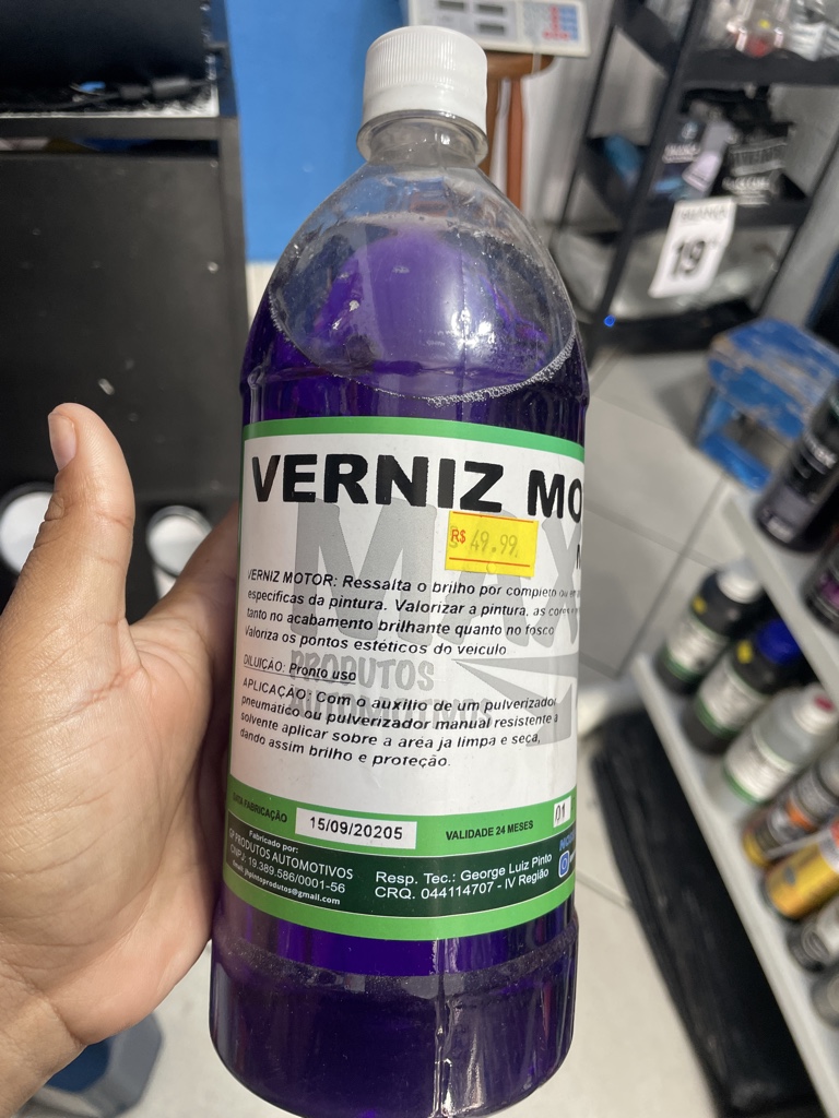 Verniz de Motor Max-V 1 Litro