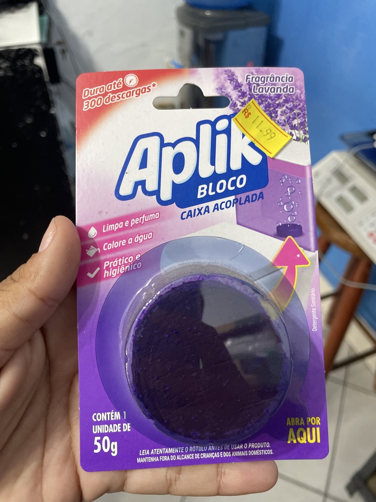 Bloco para caixa acoplada 50g Lavanda - Aplik