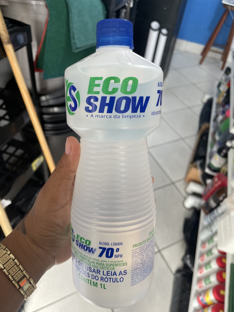 Alcool Liquido 70%  INPM-Ecoshow-1 litro