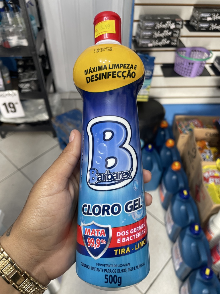 Cloro em Gel - 500g Barbarex