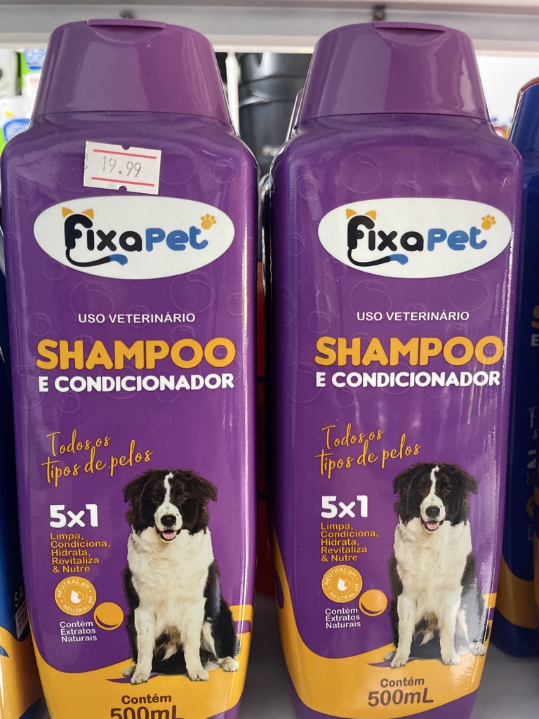 Shampoo e condicionador 5x1 Todos pelos Fixapet- 500ml