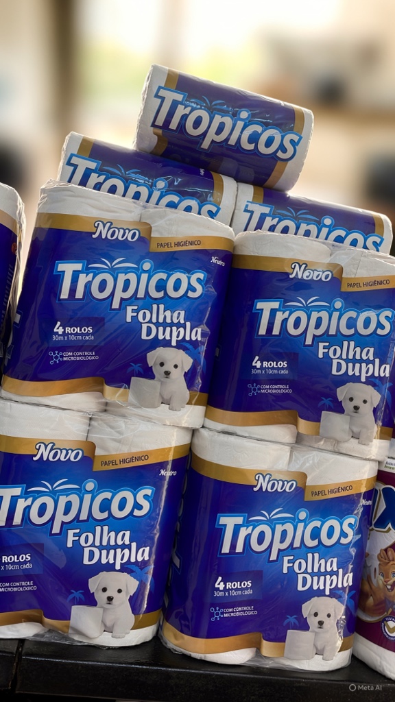 Papel Higienico Tropicos Folha Dupla 30M