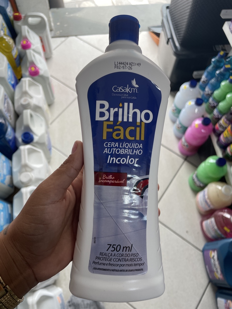 Cera Brilho Facil Incolor - 750 ml