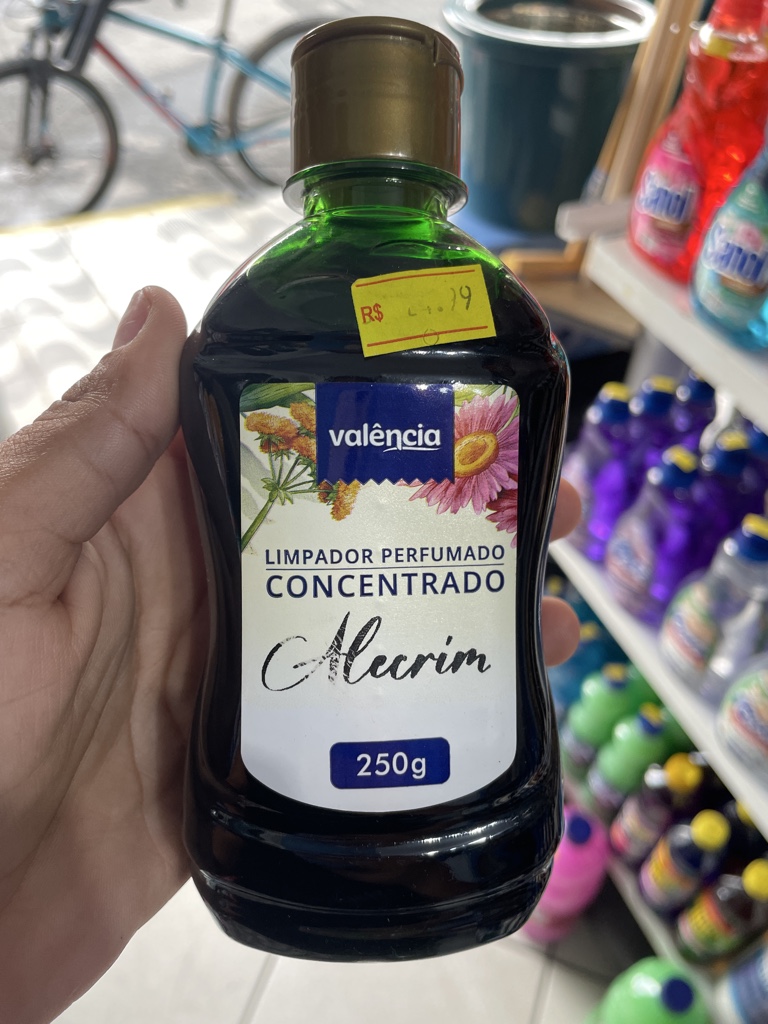 Limpador concentrado Alecrin - 250 ml/25 l - Valencia