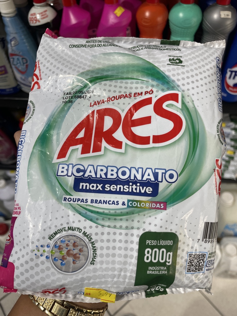 Lava Roupas em Pó Ares Bicarbonato