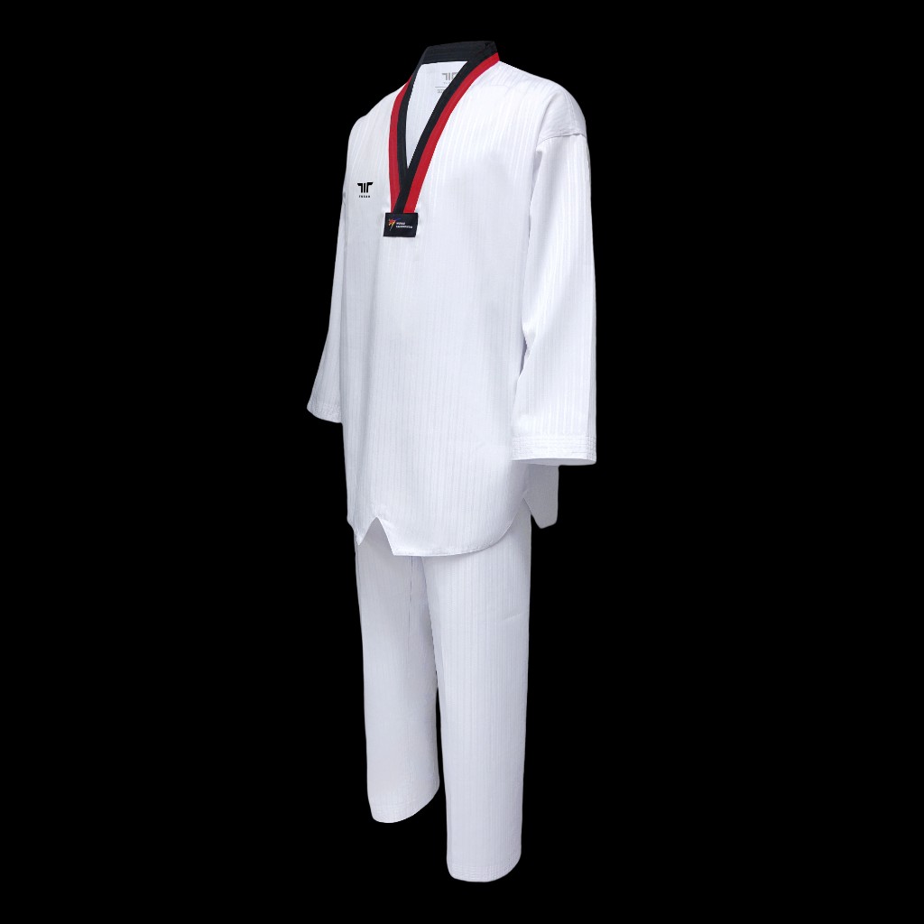 Uniforme Poom cuello rojo/negro
