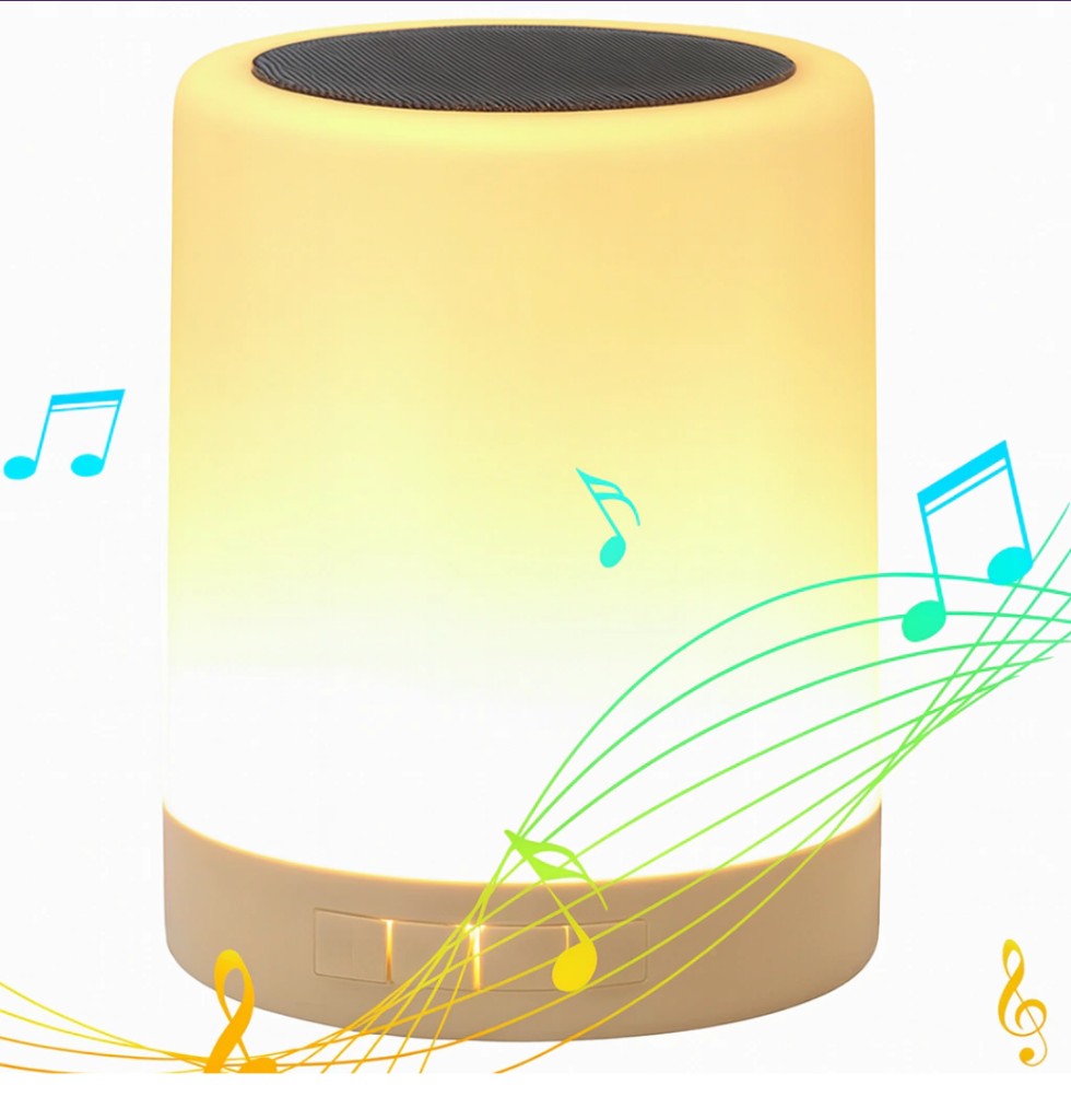 LUZ DE MESA VELADOR CON PARLANTE