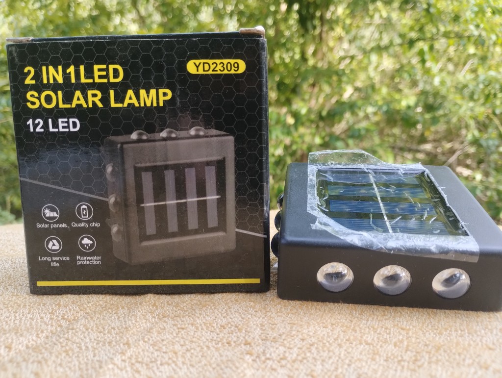 LAMPARA SOLAR 12LED 2 IN 1