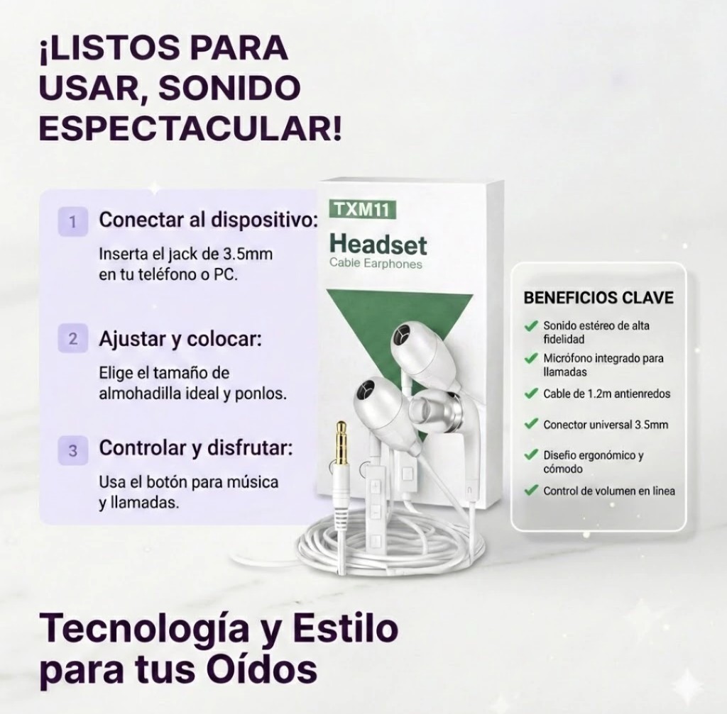 Auriculares con Cable M11