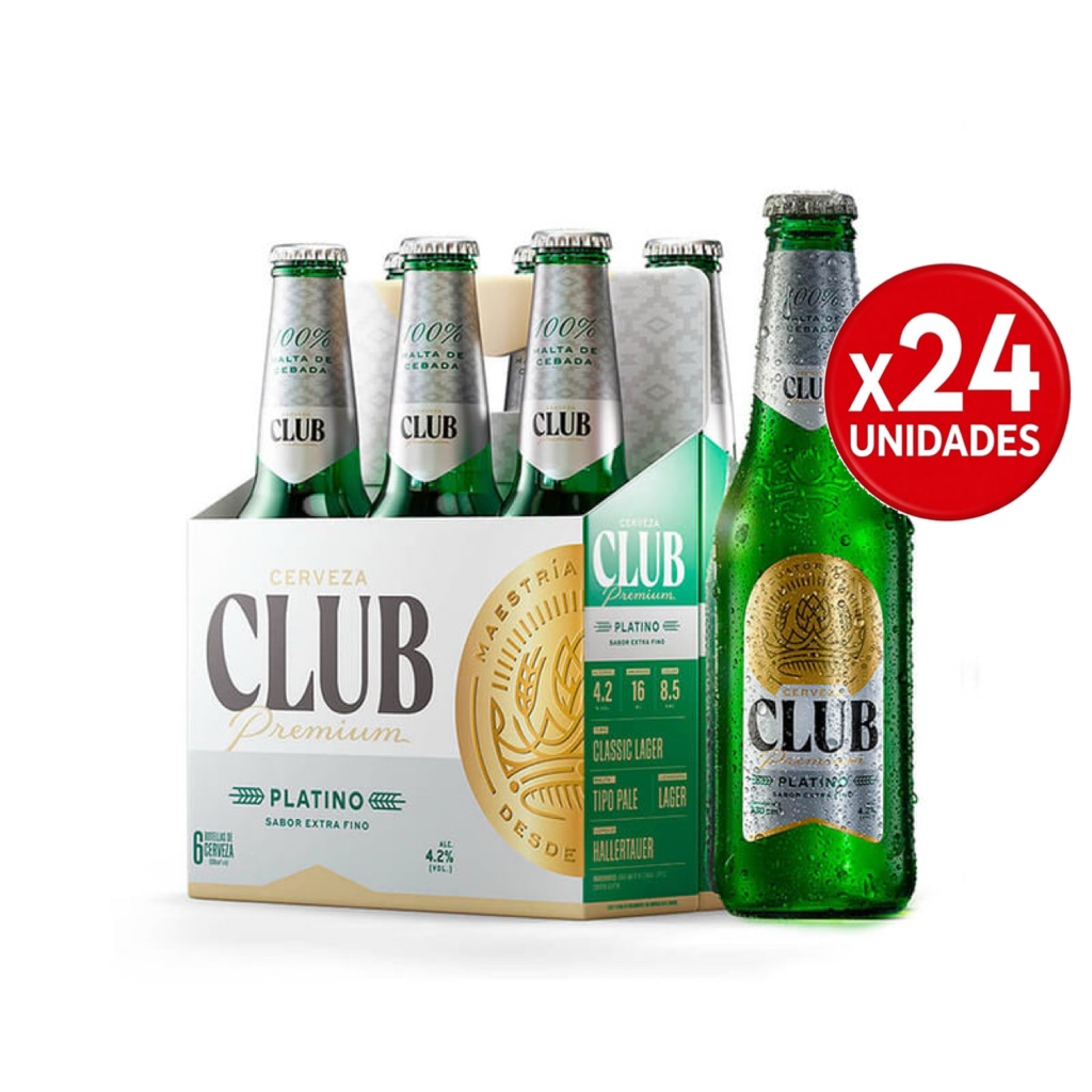 CLUB PLATINO 330ml X CAJA
