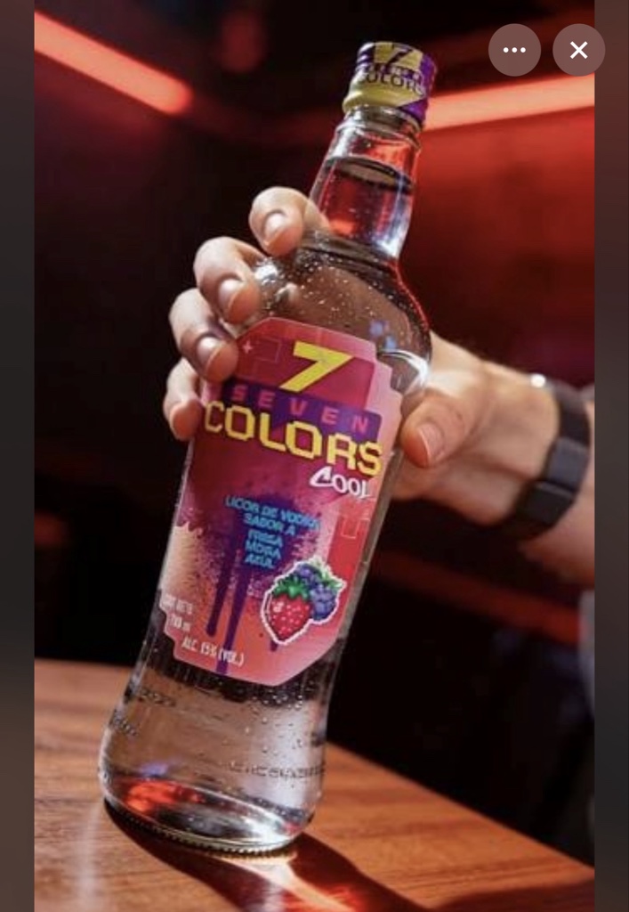 SEVEN COLORS FRESA MORA  AZUL 700ml