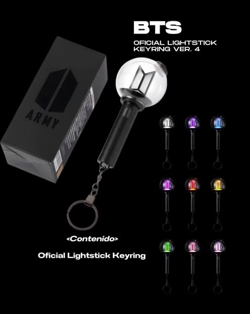 BTS Official Lightstick Keyring Ver. 4