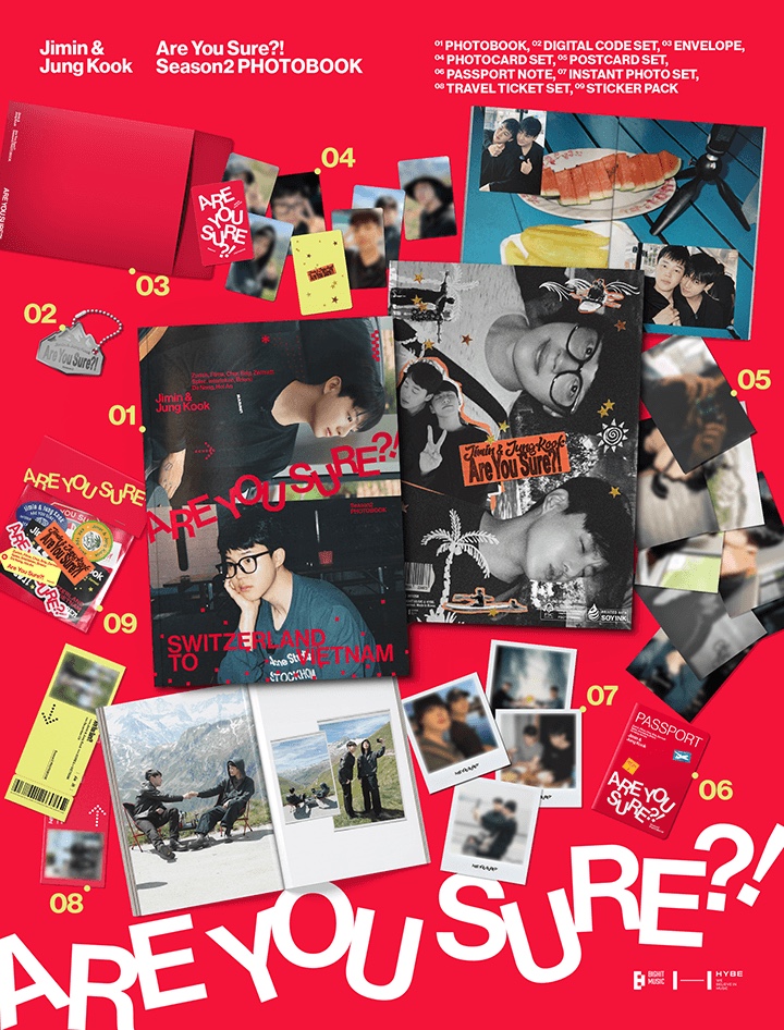 BTS Jimin & Jung Kook Are You Sure?! Photobook