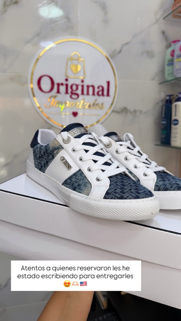 Guess - Zapatillas Loven para mujer Azul